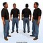 8 Pre-Animated 3d People Models-Casual v2