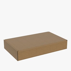 closed carton box 3D model