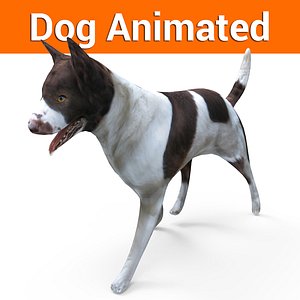 german shepherd dog rigged 3D