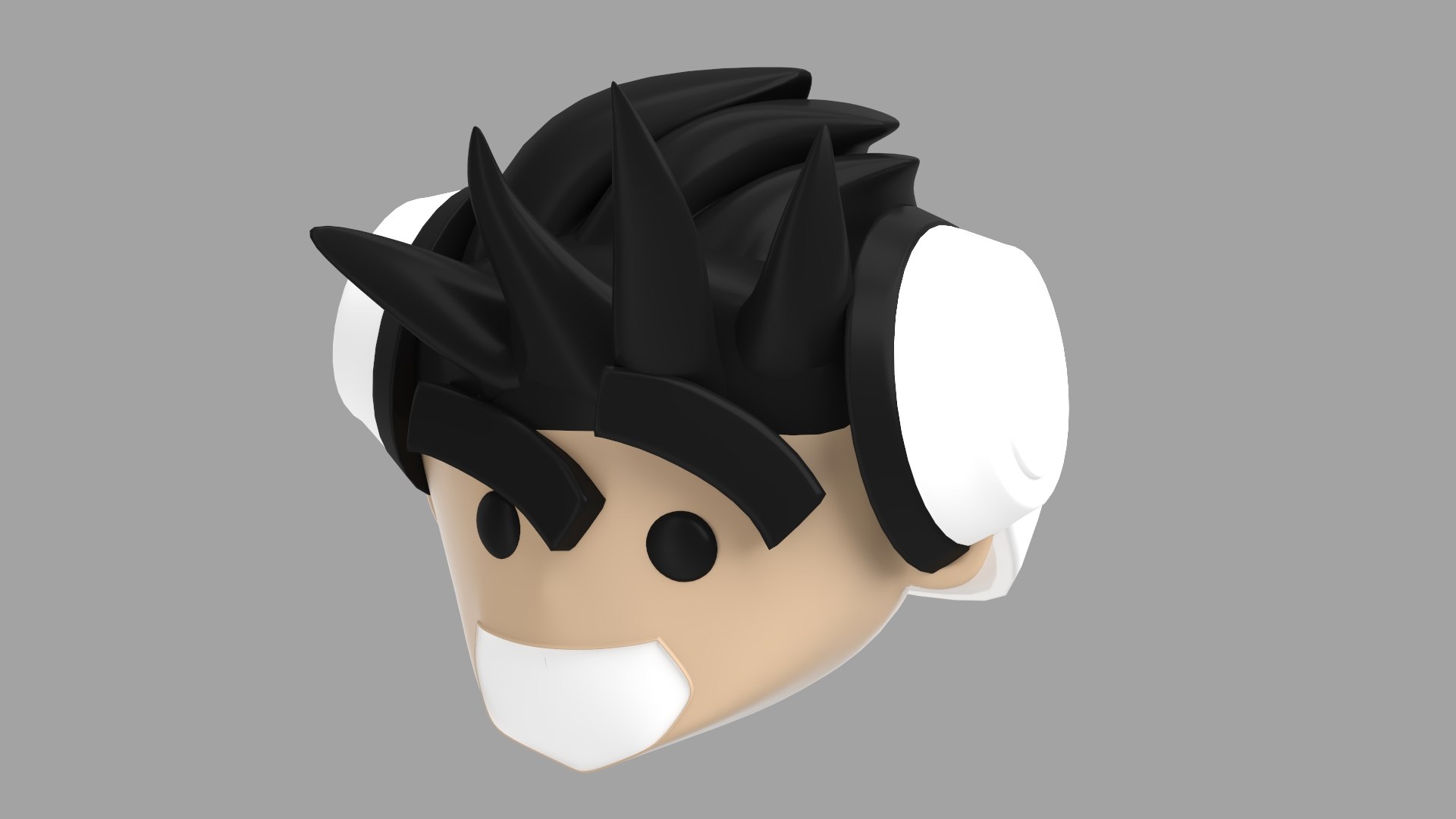 Cartoon Head Smiling 3D Model - TurboSquid 2384363