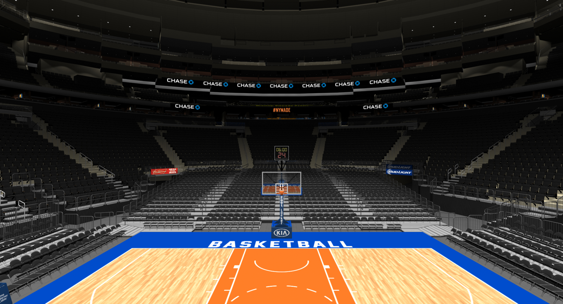 3d Madison Arena Msg Basketball Model