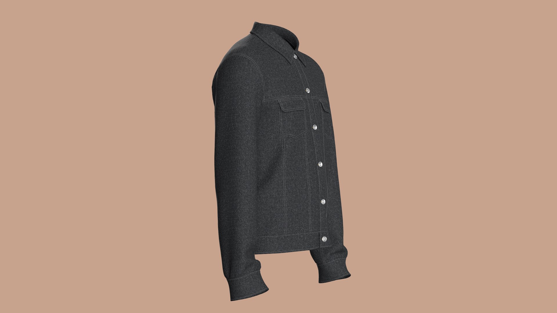 Denim Jacket Model - TurboSquid 2245503