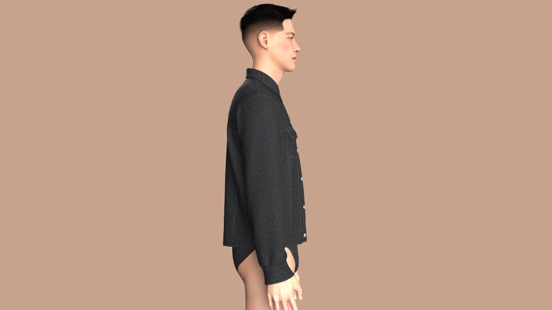 Denim Jacket Model - TurboSquid 2245503