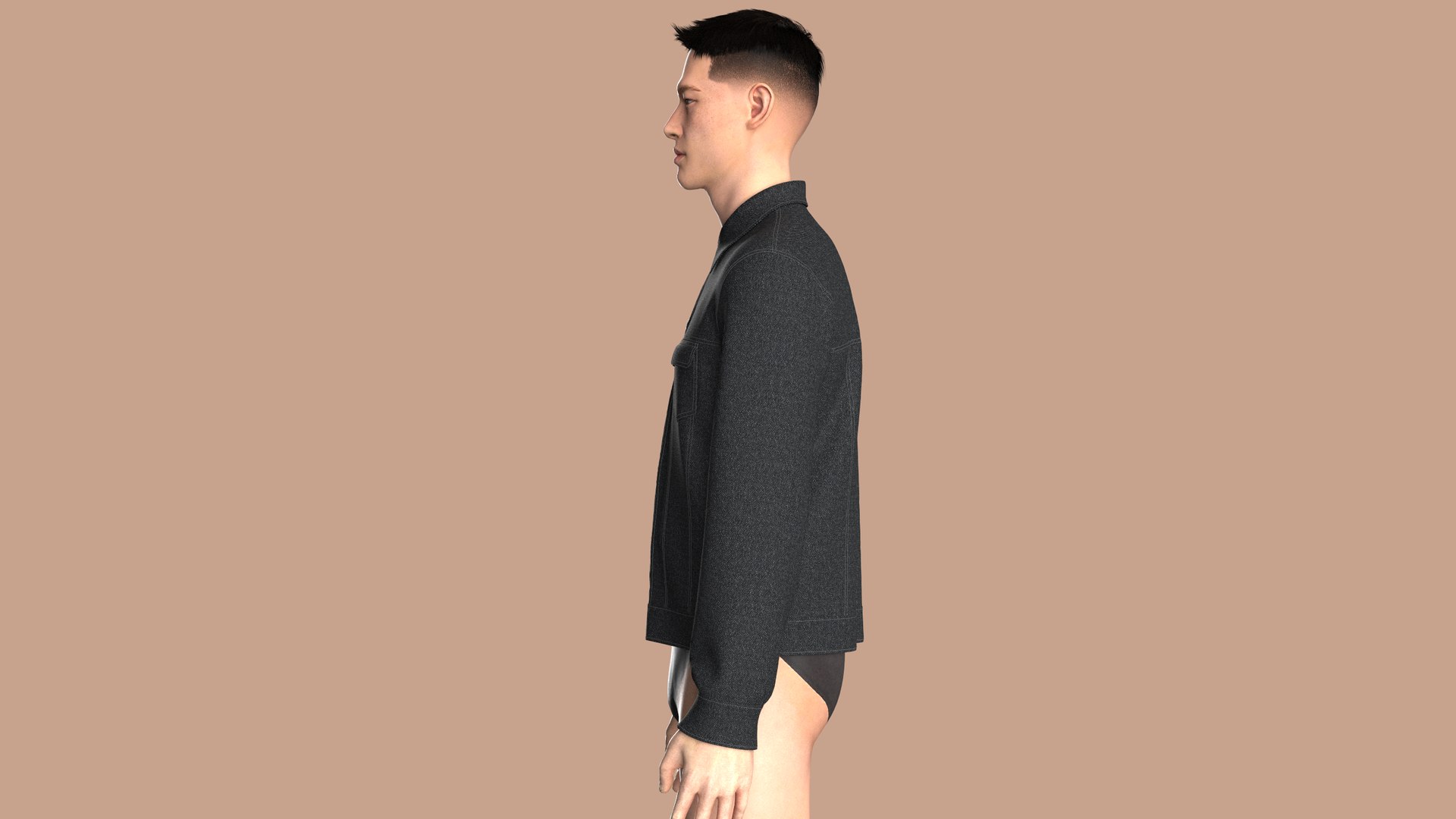 Denim Jacket Model - TurboSquid 2245503