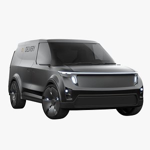 3D Generic Future Delivery Van model