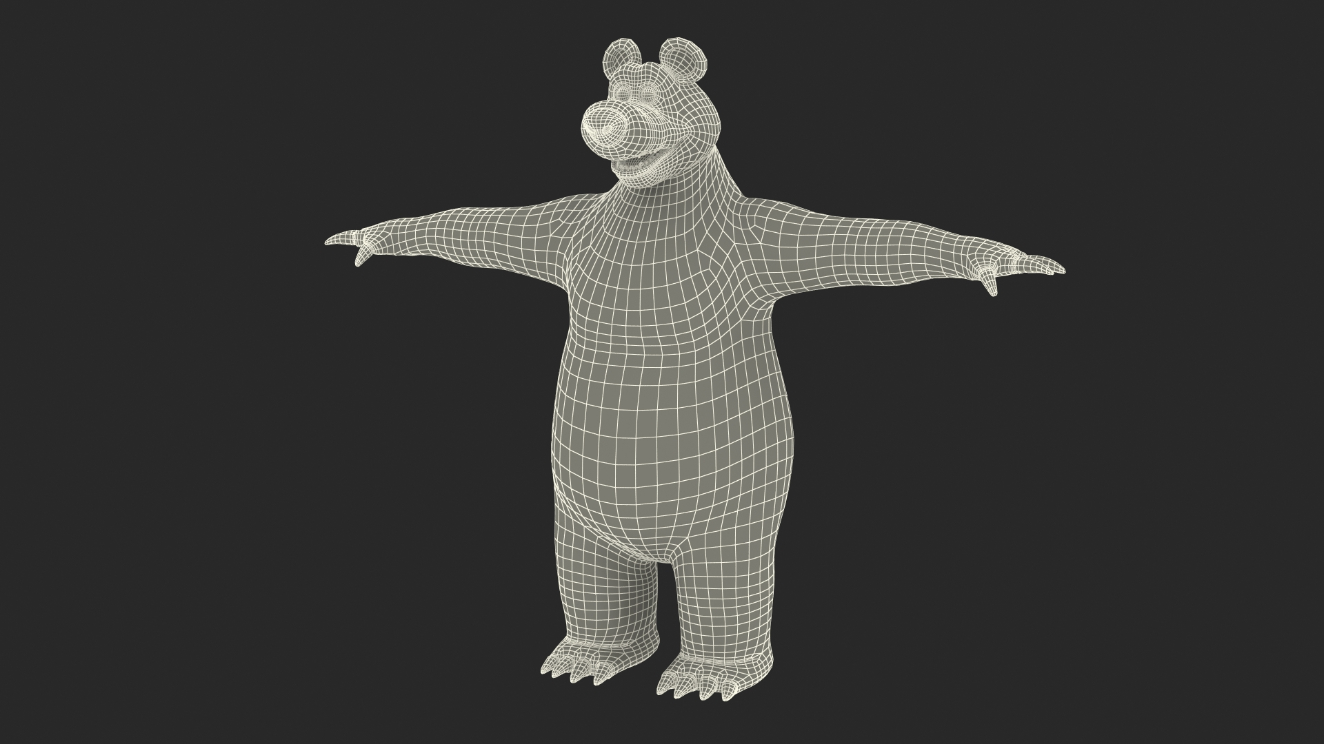 3D Bear from Masha and the Bear T-pose - TurboSquid 2132405
