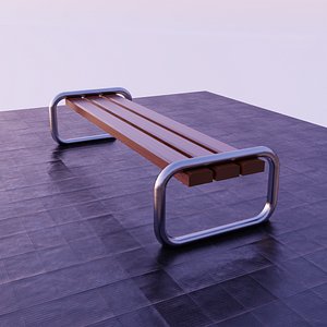 street bench model