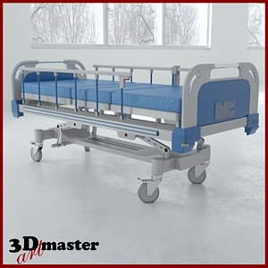 electric medical bed 3D model