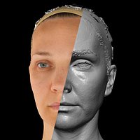 European Female 40s head scan 004