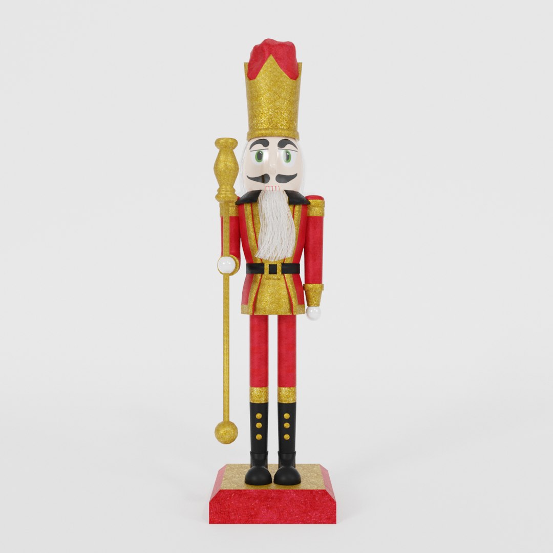 3D christmas nutcracker model TurboSquid 1663321