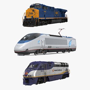 3D locomotives 2 model