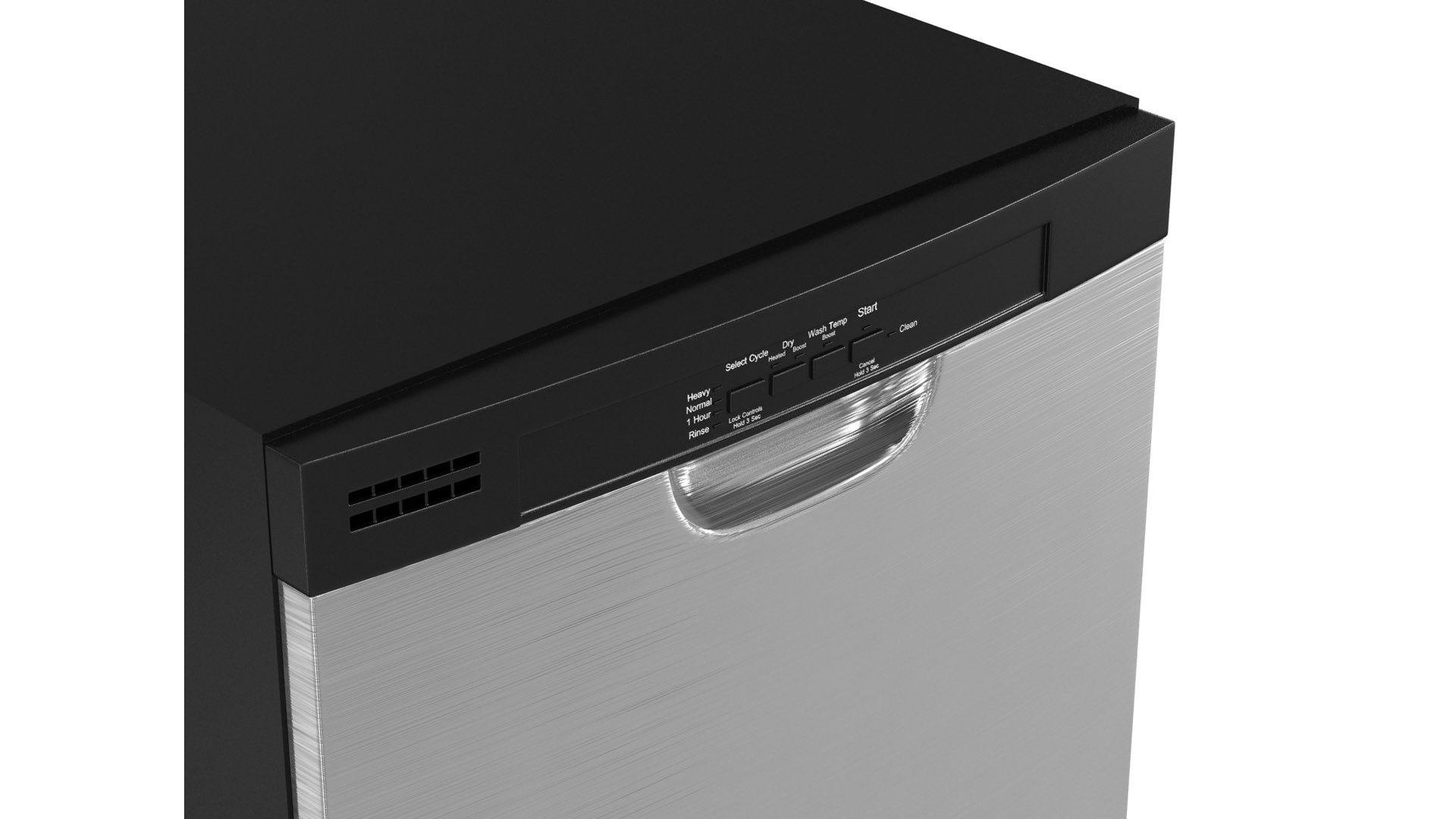 General Electric Dishwasher With Front Controls And Power Cord 3D Model