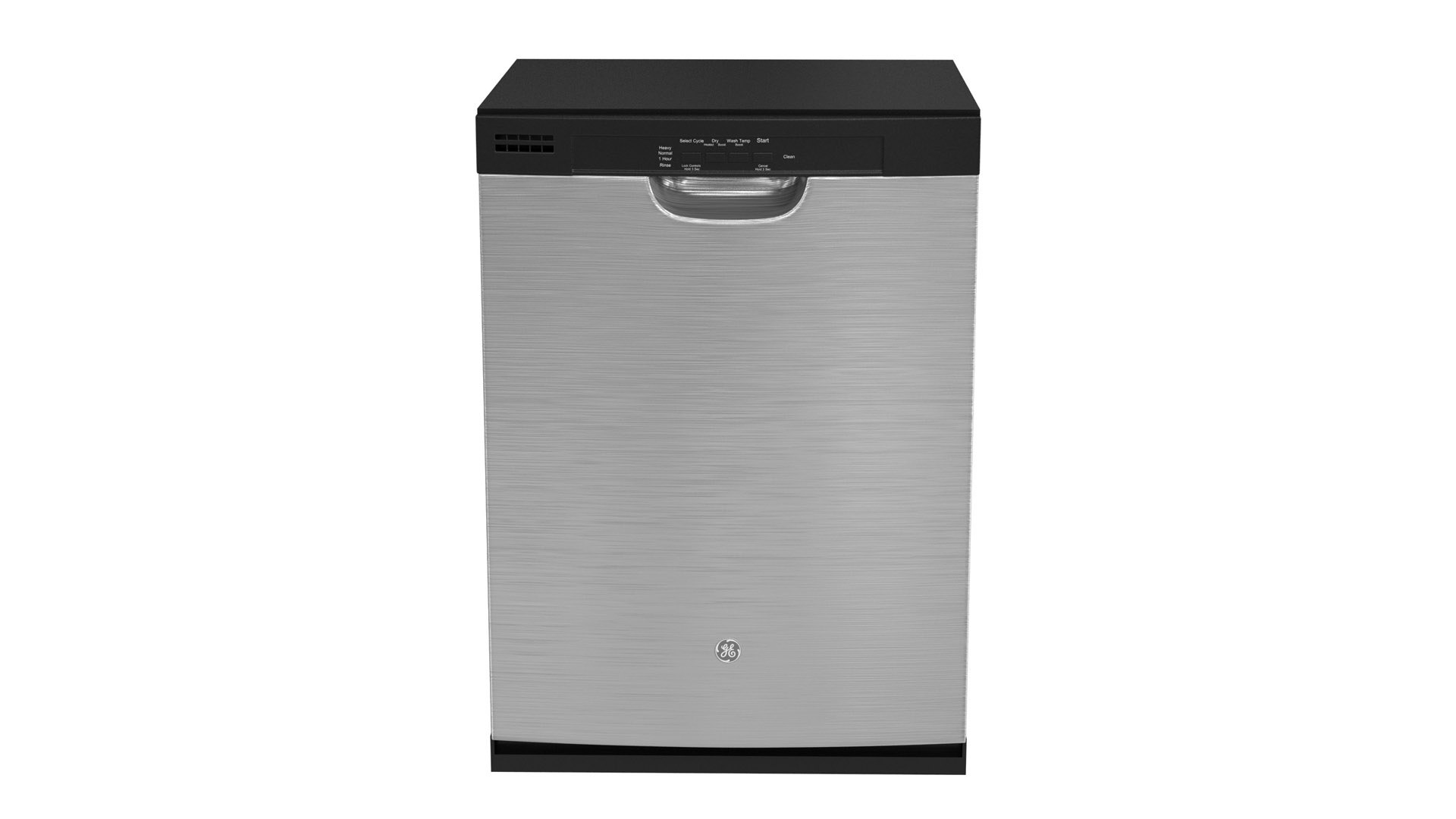 General Electric Dishwasher With Front Controls And Power Cord 3D Model