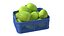 Coleção de caixas de plástico para frutas