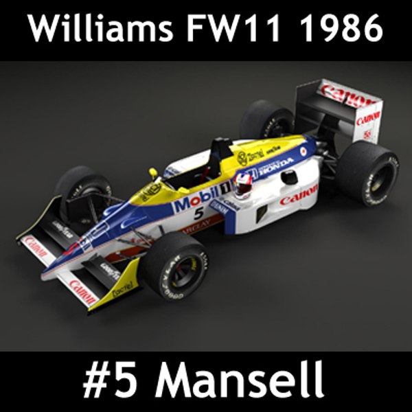 3d model william fw11 f1 car