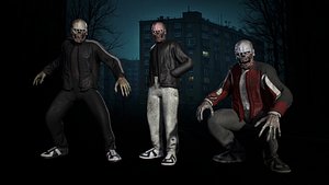 3D Zombie Gopnik model