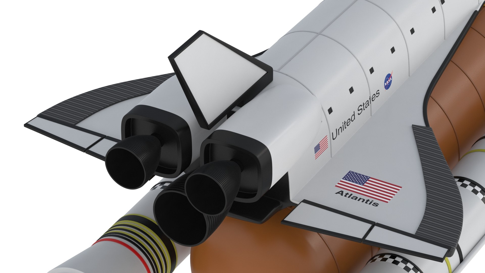 7 nasa space rocket 3D model https://p.turbosquid.com/ts-thumb/DP/UkW1T3/p4NGLBkH/spaceshuttle024/jpg/1592032361/1920x1080/fit_q87/008ae120f2d38f986e1a37479f90bbe4c08da8c8/spaceshuttle024.jpg