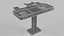 Pioneer Portable DJ Booth White 3D model