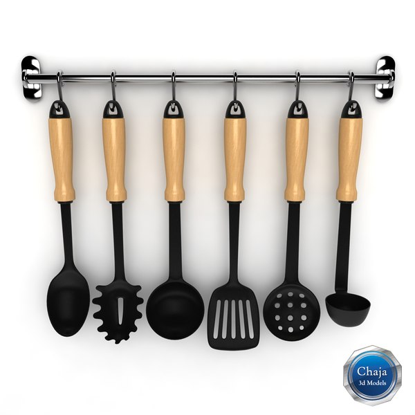 3d model kit kitchen tools
