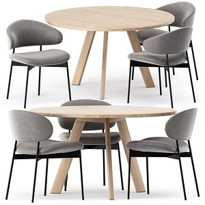 TOSH TABLE and LUZ CHAIR