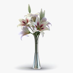 White Lily Vase