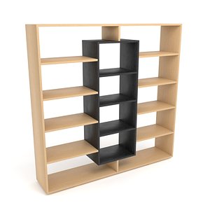 3D Bookcase model