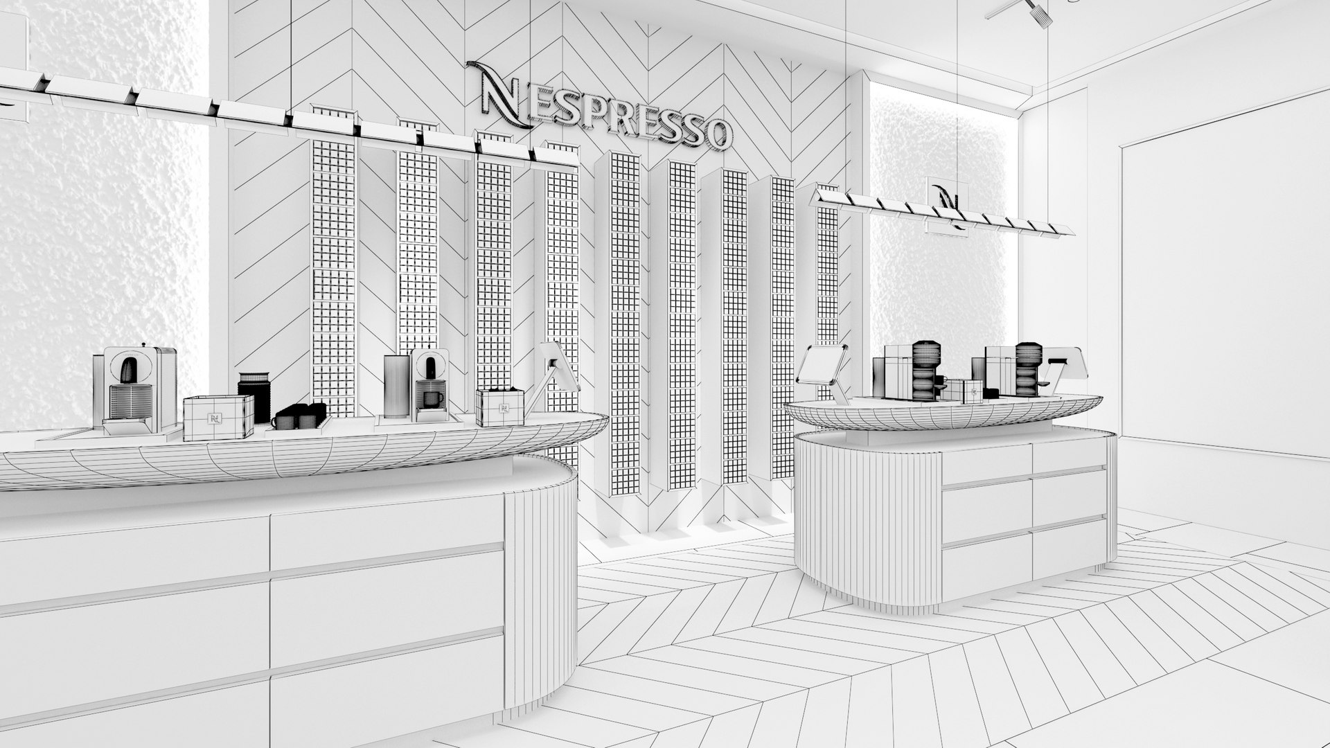 Nespresso Coffee Shop 3D Model - TurboSquid 2061820