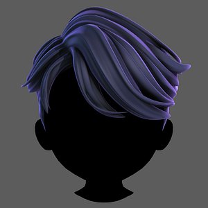 Hair style for boy V119 3D model