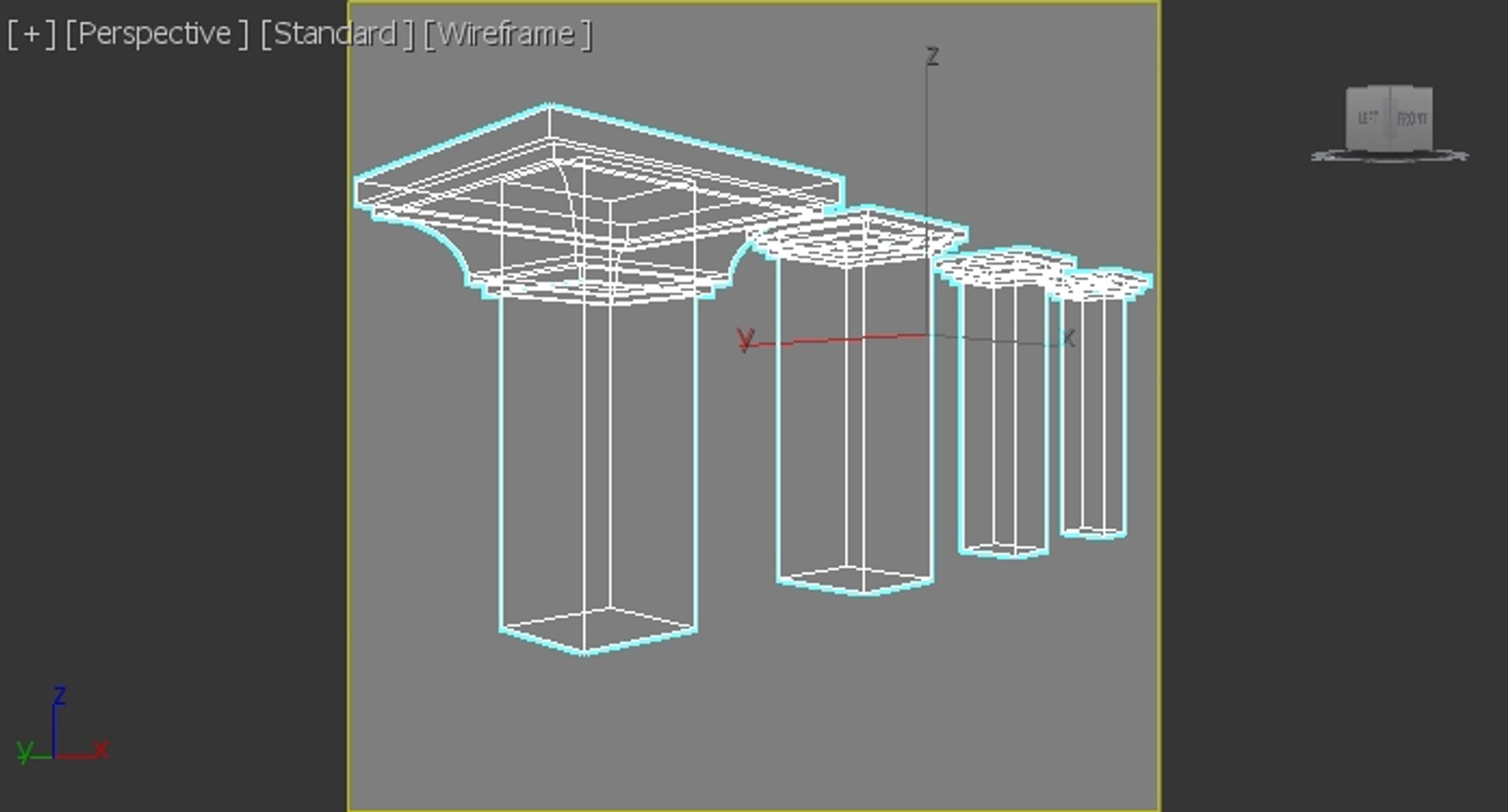 3D Model Column Set 1 - TurboSquid 1851922