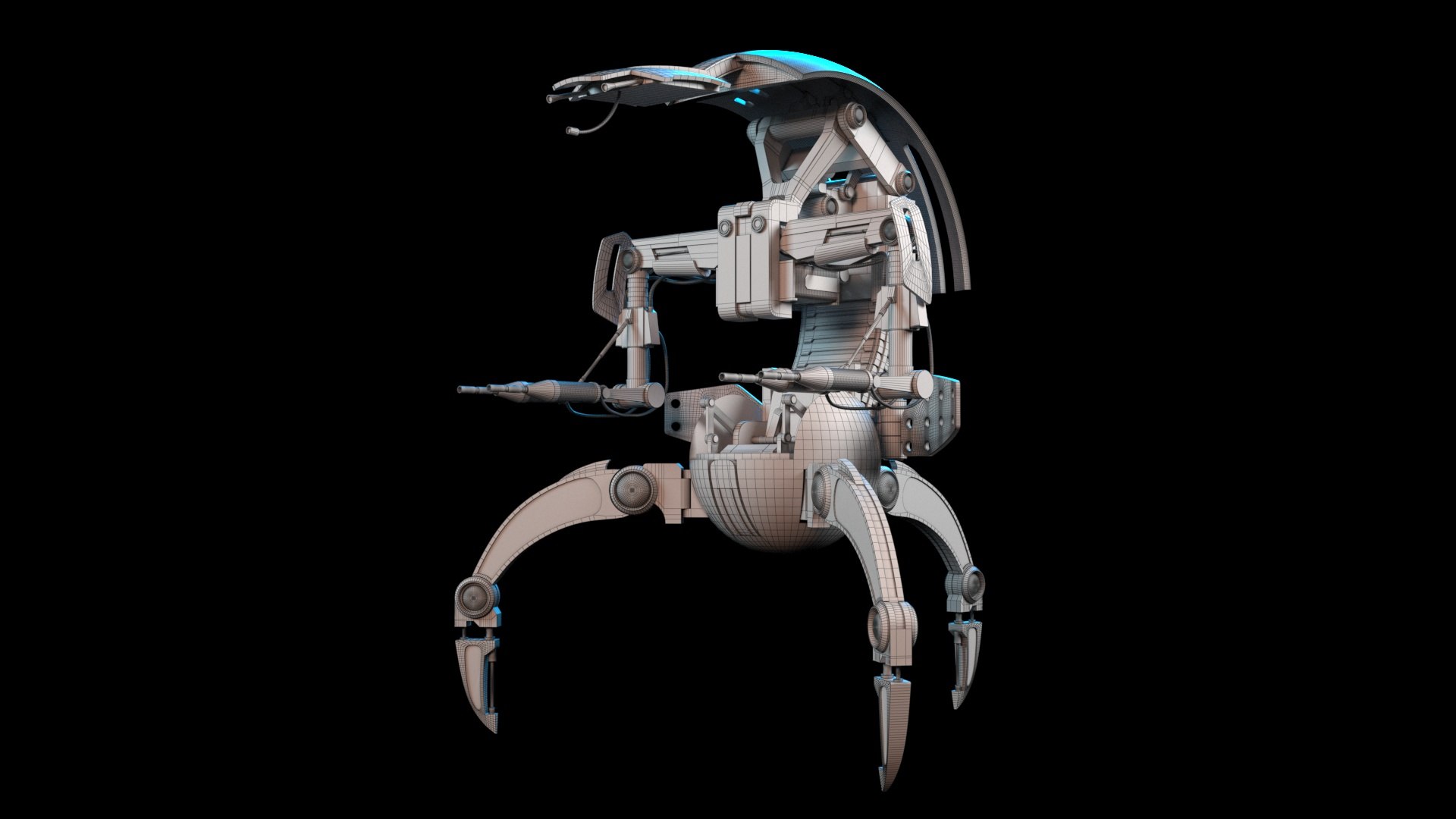 3D Droideka Star Wars - TurboSquid 2050582