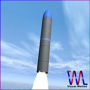 chinese ballistic missile jl-2 3d 3ds