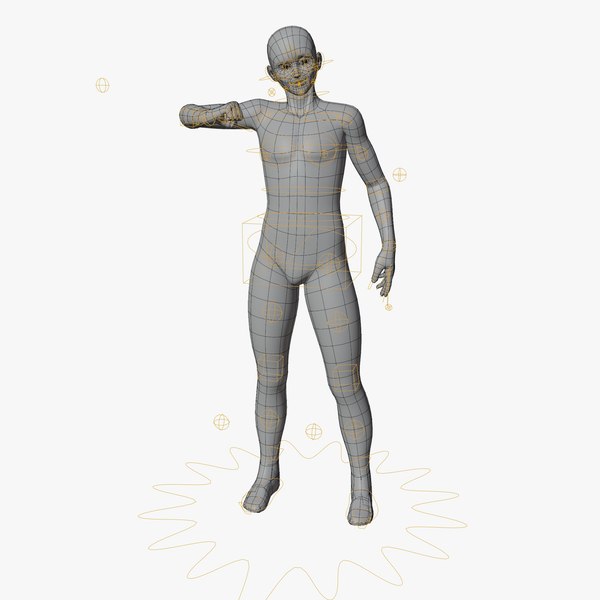 base mesh male characters 3d model