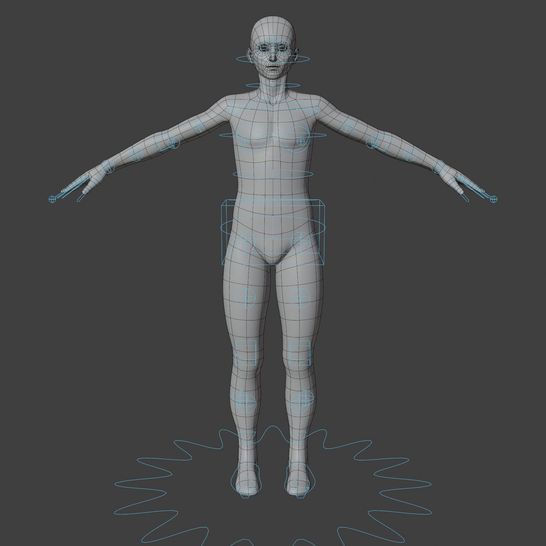 base mesh male characters 3d model