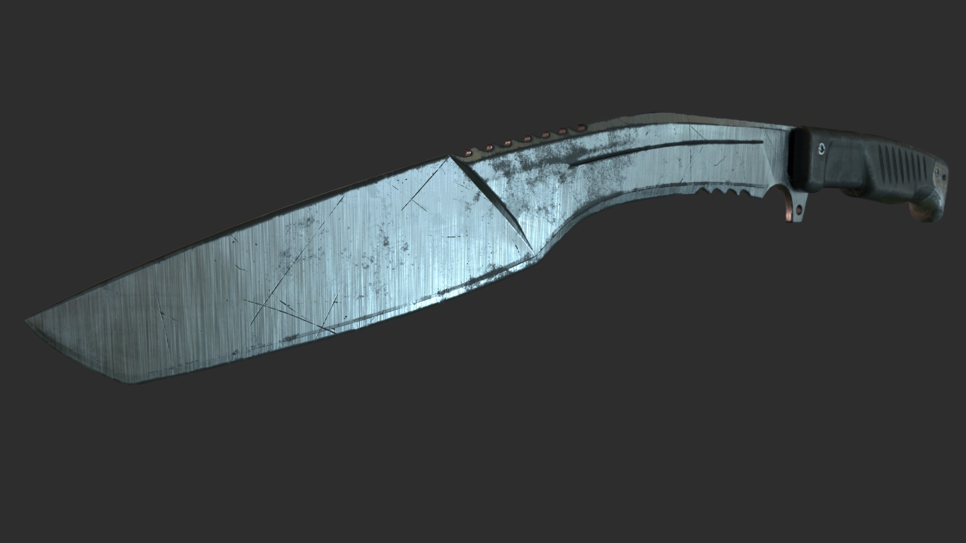 3D tactical kukri knife model - TurboSquid 1584401