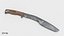 3D tactical kukri knife model