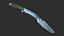3D tactical kukri knife model