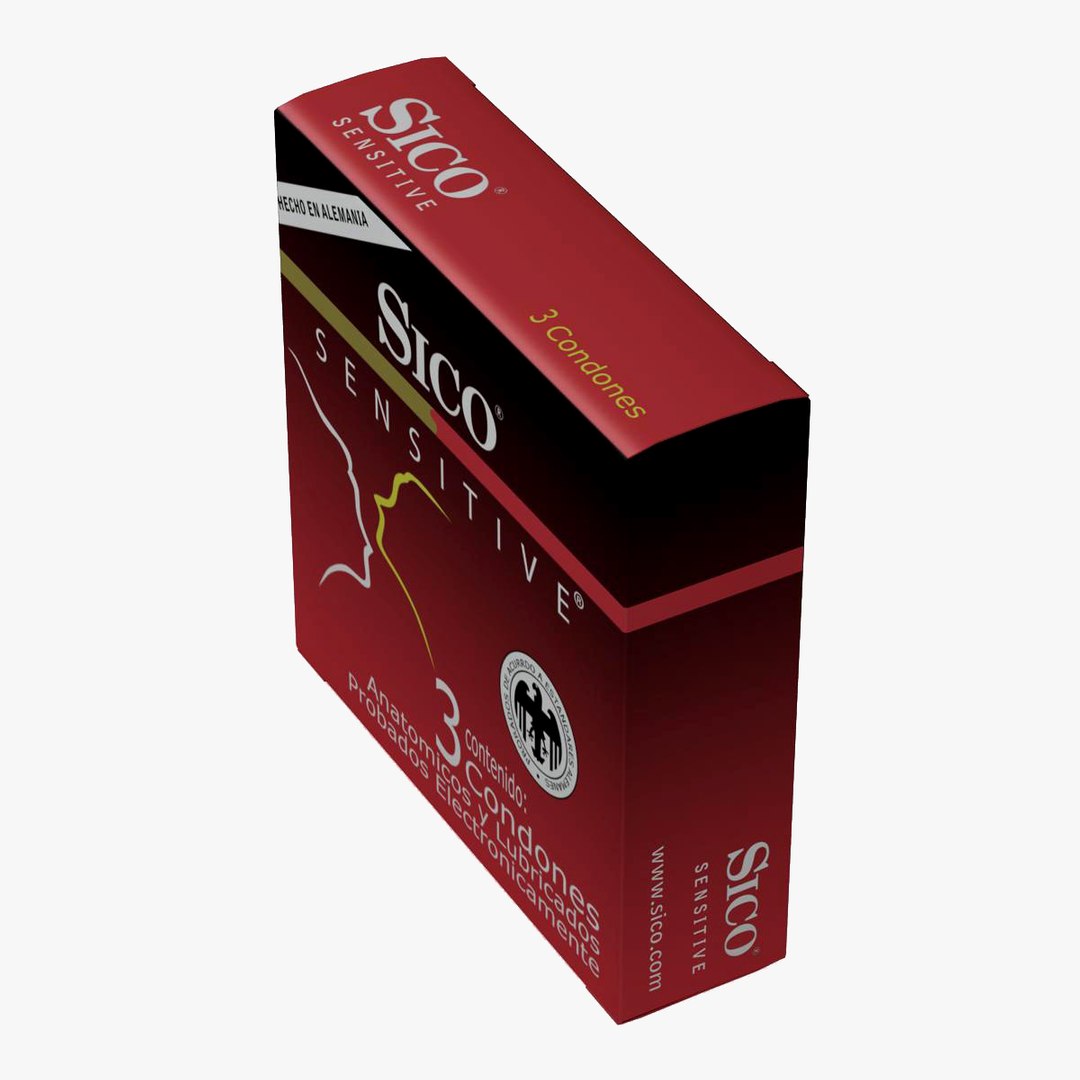 3d Model Condom Box Sico