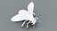 3D model honeybee fur animation 2
