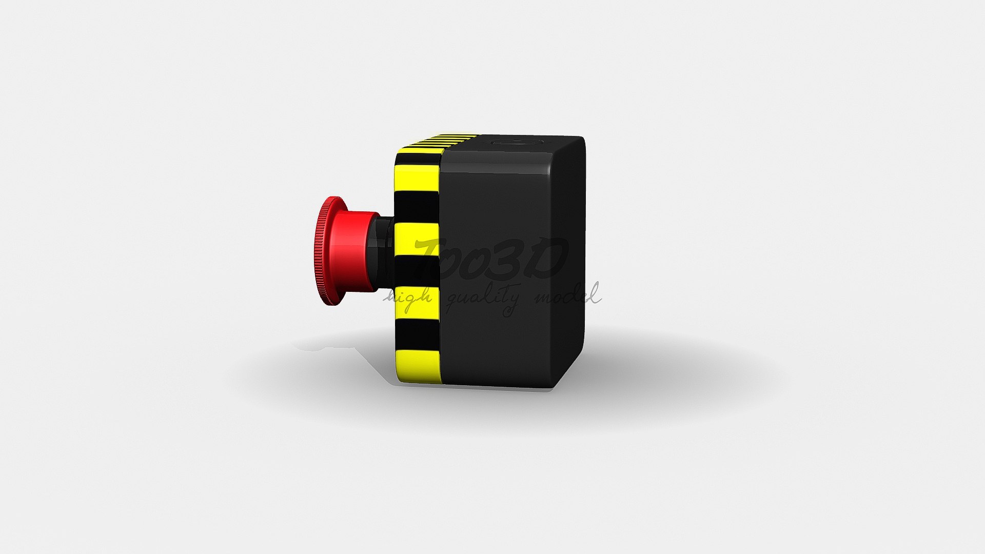 3d Panic Button Model