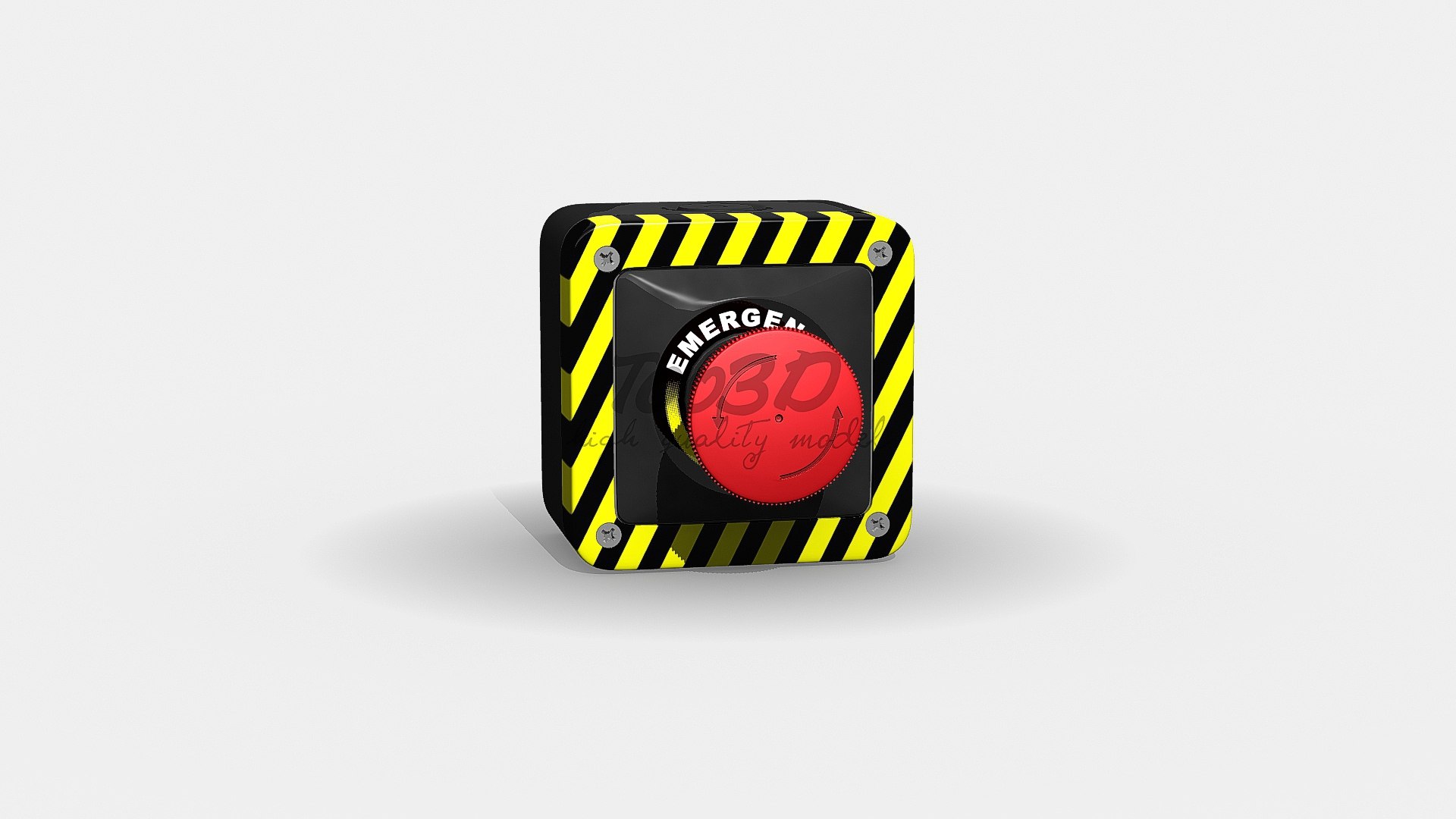3d Panic Button Model