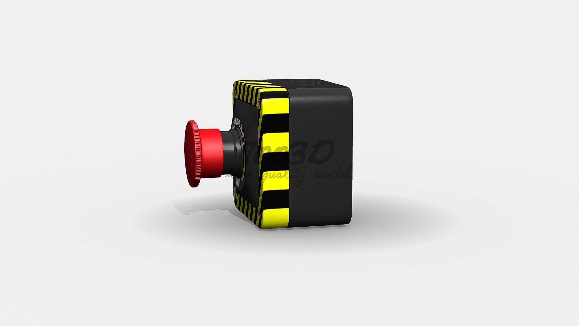3d Panic Button Model