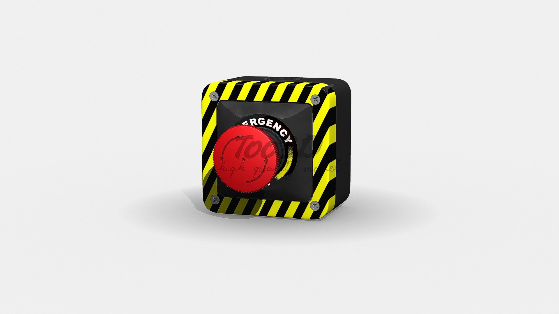 3d Panic Button Model