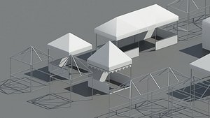 Event Tents and Canopy Booths Collection model