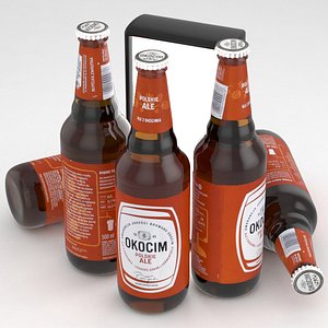 3D beer ale okocim model