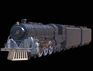 Animation Compatible Old Train  High-Quality 3D Model 3D model