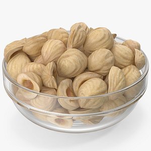 Hazelnuts in Glass Bowl 2