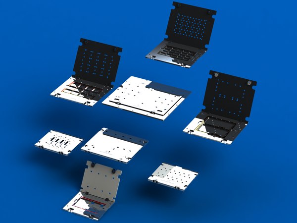 modelo 3d Accesorio de enrutador de PCB de aluminio estándar ...