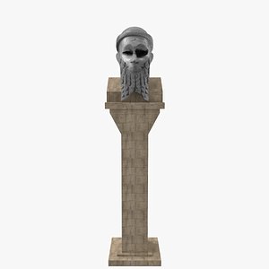 3D ancient statue