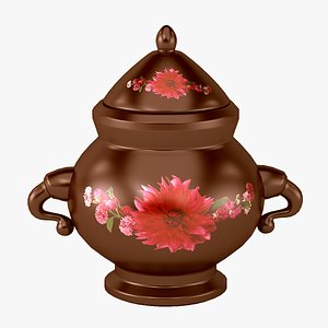 pot ceramics patterned 3D