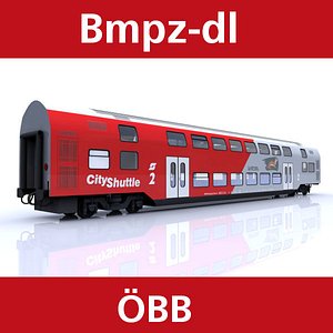 3d passenger car railway